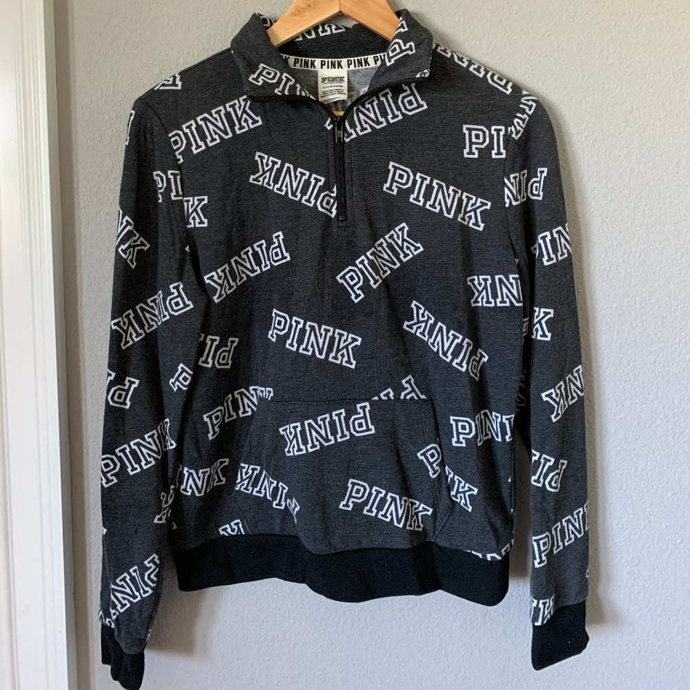 VS PINK 3/4 Zip Pullover